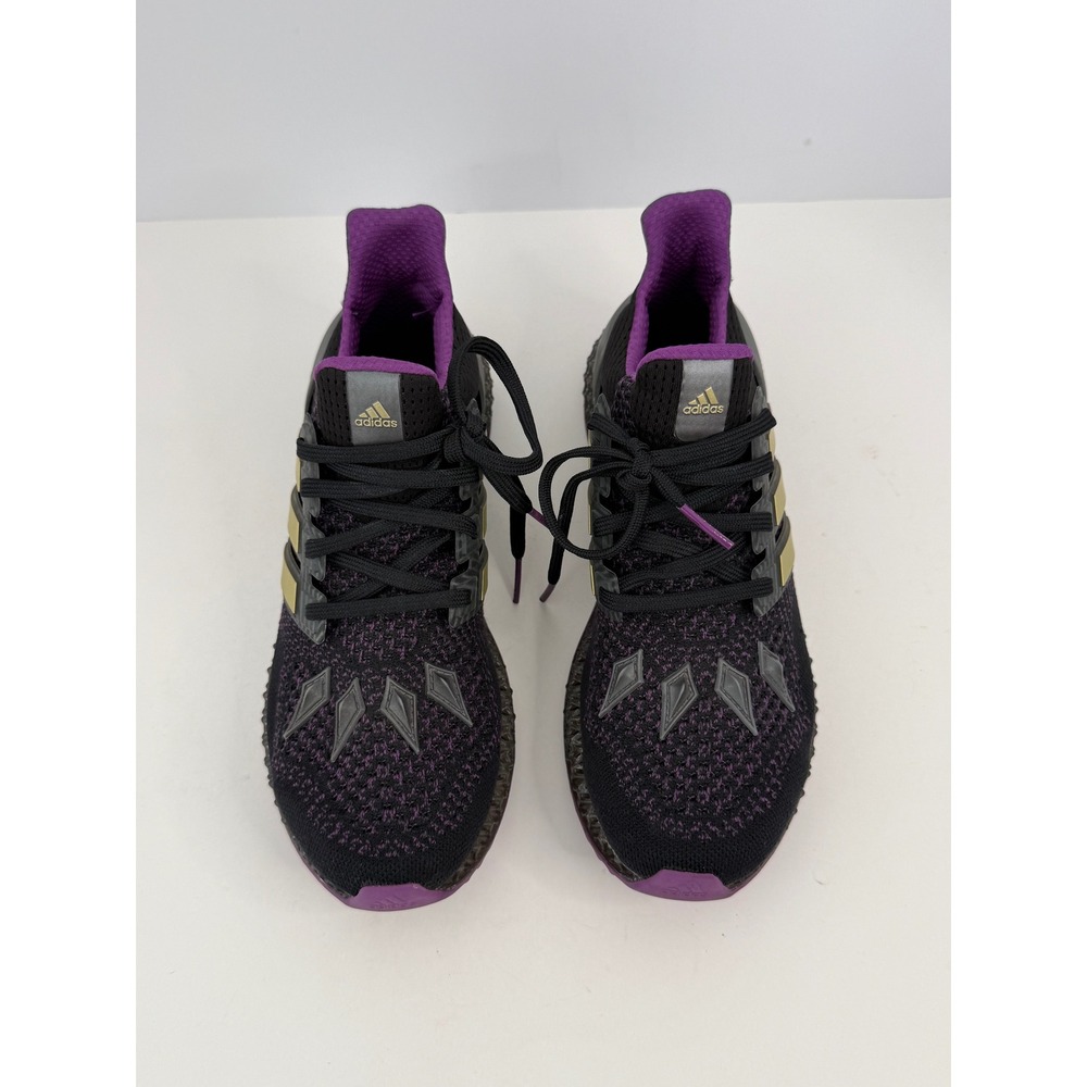 Adidas Ultra 4D Black Panther Wakanda Forever Mens Shoe 10.5 Purple Gold HR0518